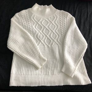 White Turtleneck sweater